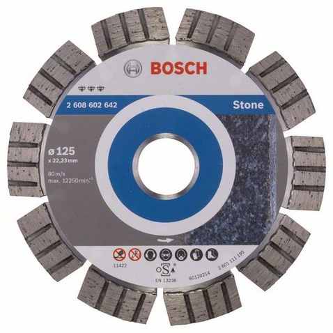 Διαμαντόδισκος κοπής 125mm Πετρωμάτων Best for Stone BOSCH