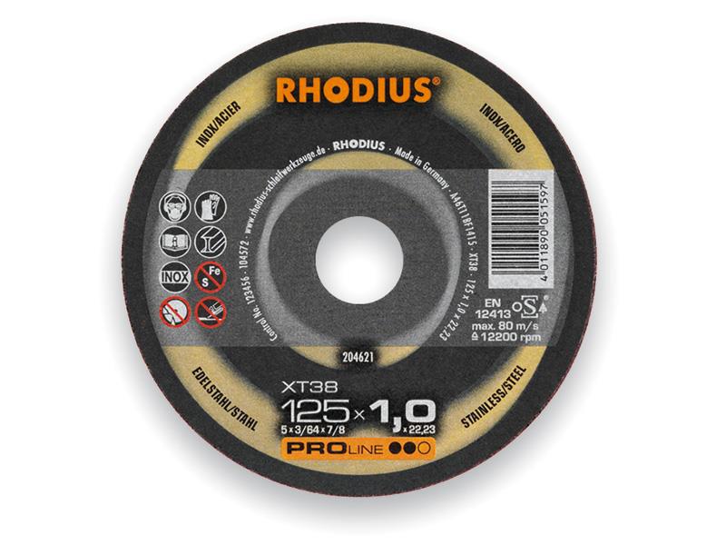 Δίσκος κοπής ανοξείδωτου XT38 RHODIUS 