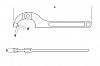 Γαντζόκλειδο (80-120mm) Αρθρωτό με Στρογγυλό Ακρο 99SΤ BETA 