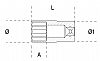 Καρυδάκι Ιντσας Πολύγωνο Μακρύ 1/4i'' 900AS/MBL BETA