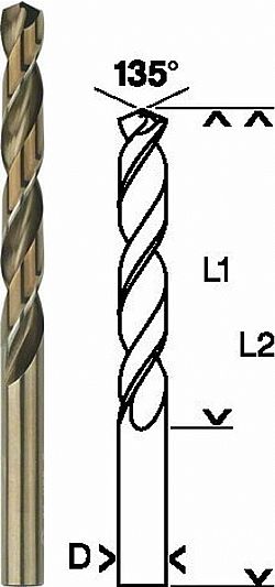 Ελικοειδή τρυπάνια HSS από Kοβάλτιο 1mm -13mm BOSCH