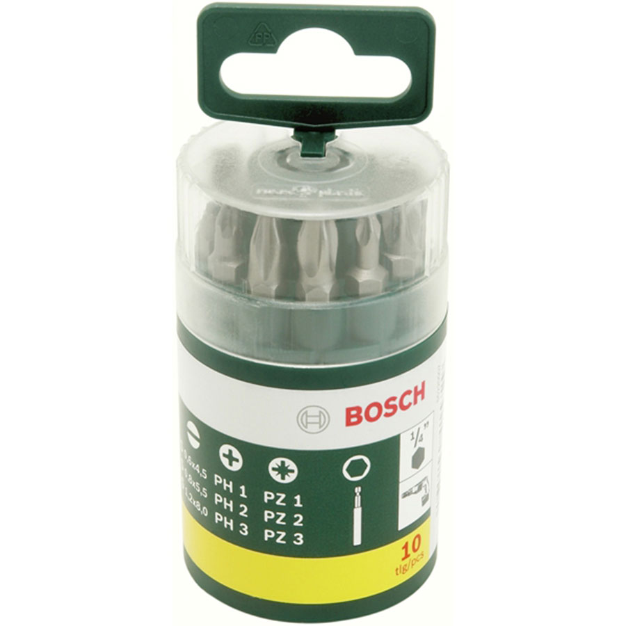 Σέτ Μύτες 10τεμ. Βαρελάκι BOSCH