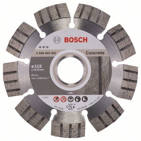 Διαμαντόδισκος κοπής 115mm μπετόν Best for Concrete BOSCH