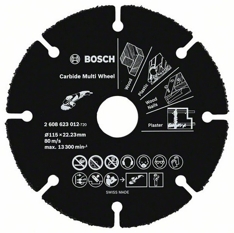 Δίσκος κοπής 115mm σκληρομέταλλου Multi Wheel BOSCH