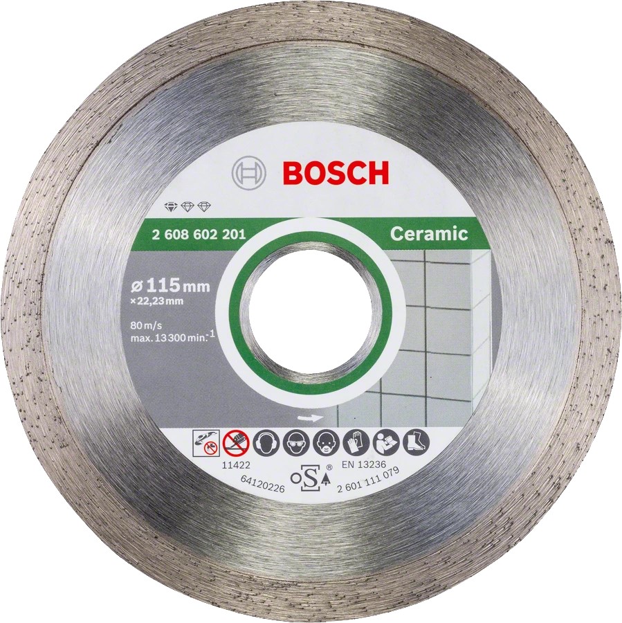 Διαμαντόδισκος Κοπής 115mm Standard for Ceramic BOSCH