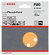 Γυαλόχαρτο Φ125mm 8 τρύπες No.80 Wood and Paint C470 BOSCH