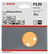 Γυαλόχαρτο Φ125mm 8 τρύπες No.120 Wood and Paint C470 BOSCH