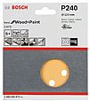 Γυαλόχαρτο Φ125mm 8 τρύπες No.240 Wood and Paint C470 BOSCH