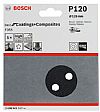 Γυαλόχαρτο Φ125mm 8 τρύπες No.120 Best for Coatings and Composites F355 BOSCH