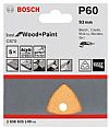 Γυαλόχαρτο No.60 για τριβείο Δέλτα 93 mm, 6 τρύπες Wood and Paint C470 BOSCH