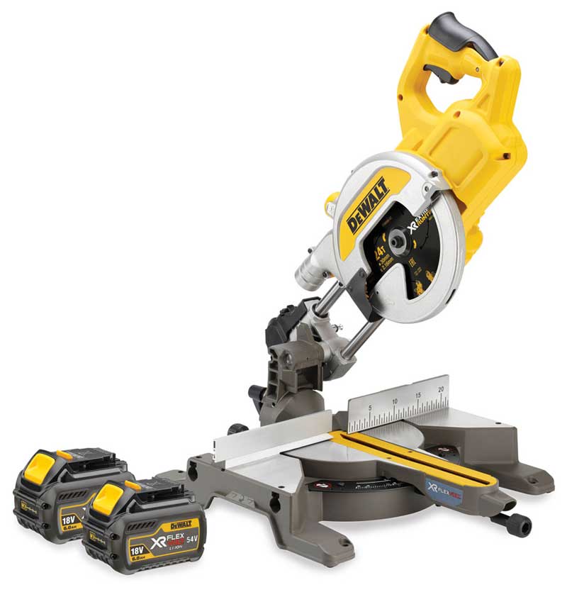 Σταθερό Φαλτσοπρίονο Radial 216mm 54V XR FlexVolt 2x6.0Ah DEWALT